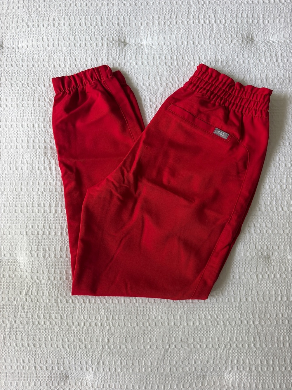 FIGS Jogger Scrub Pants Winning Red Small Petite